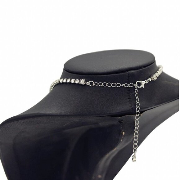 New Butterfly Pendant Necklace Rhinestone Chain Crystal - Picture 4 of 9